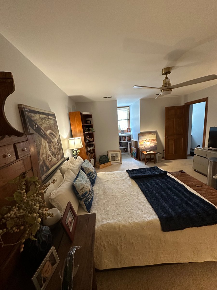 Bedroom on 2nd floor of townhome
