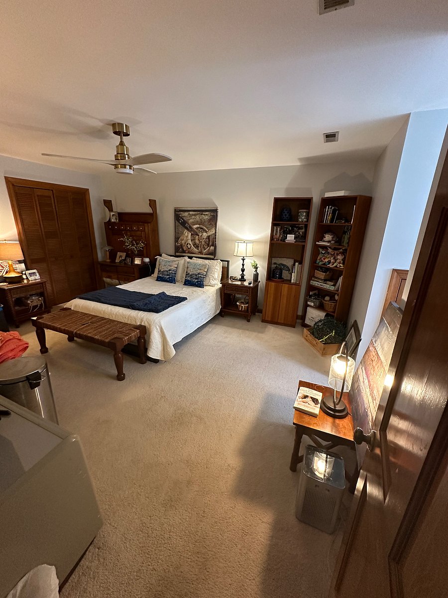 Bedroom on 2nd floor of townhome.
