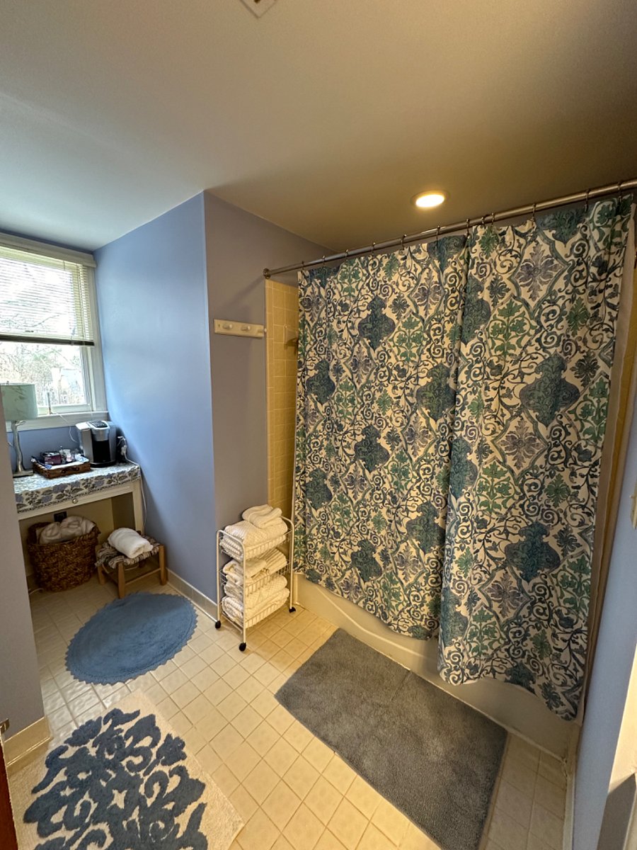 Private bath for 2nd floor bedroom.  Bath and shower.