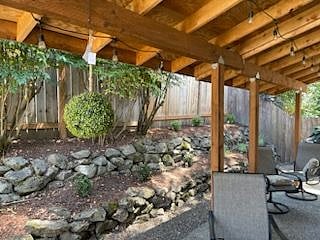 PATIO WITH OUTDOOR LIGHTS