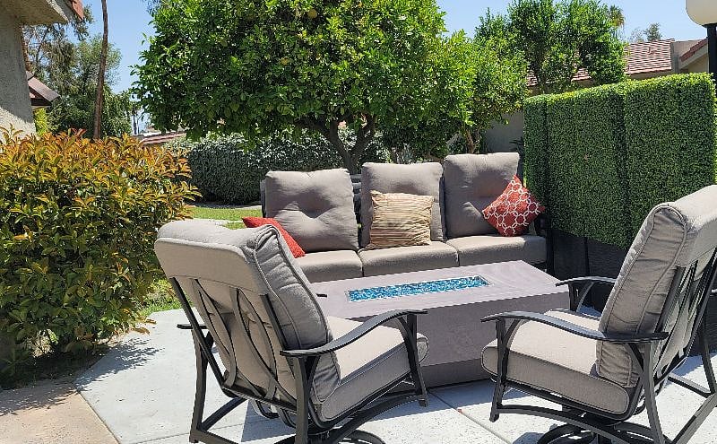 Patio furniture with firepit (propane)