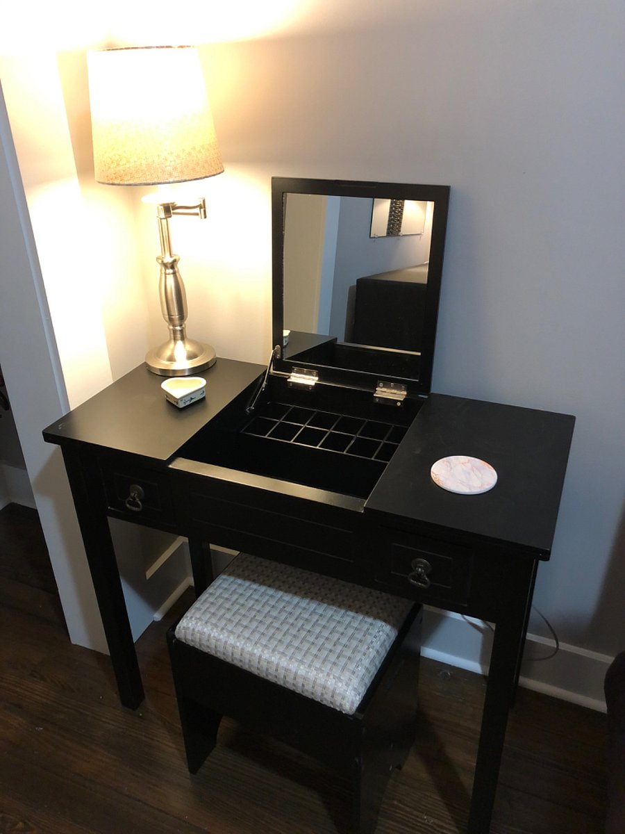 Vanity table in master bedroom.
