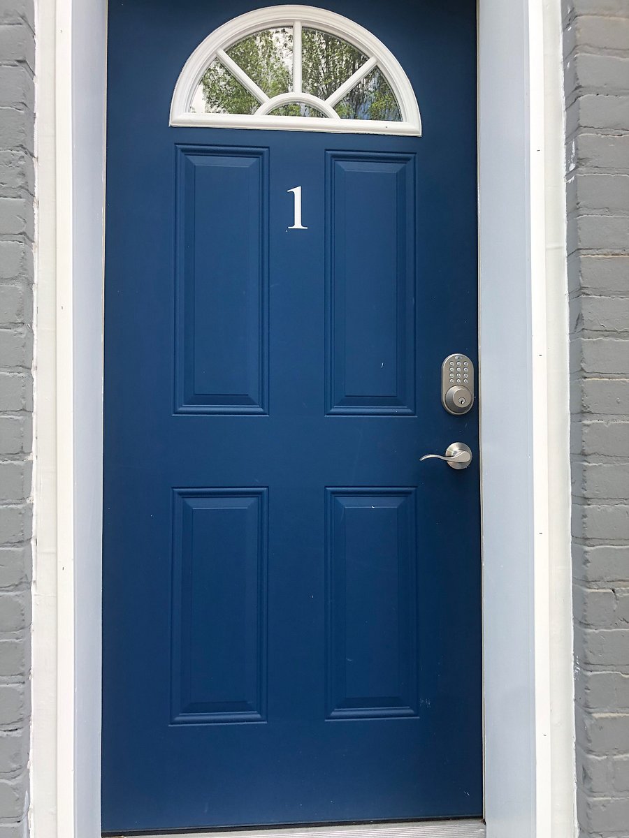 Two entrances into the apartment with keycode entrances.