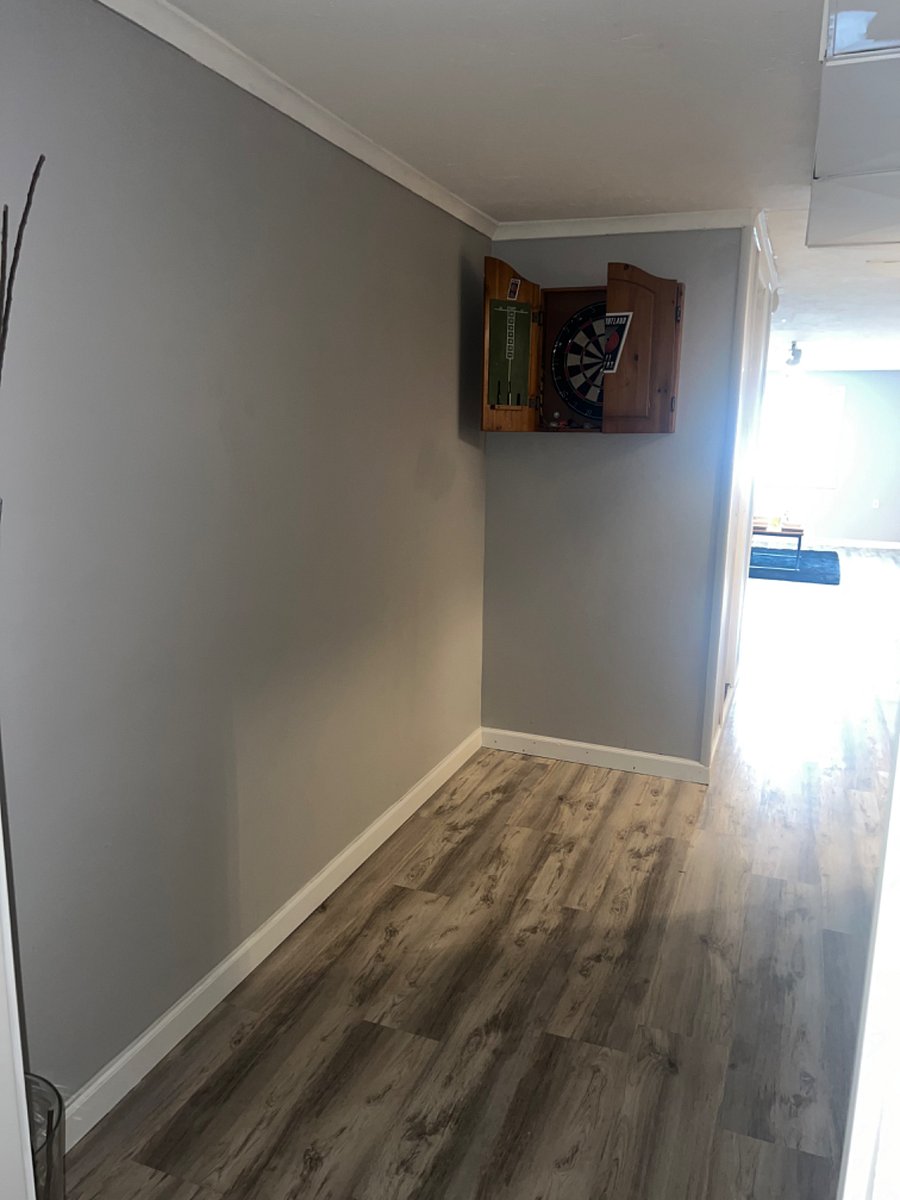 Hallway with Dart Board