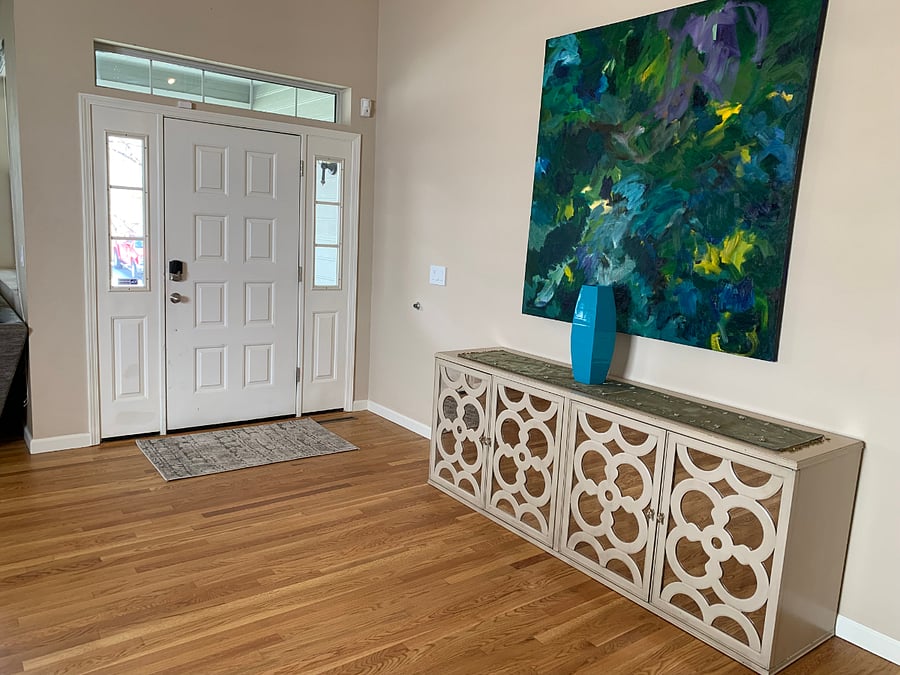 Restored hardwood floors throughout