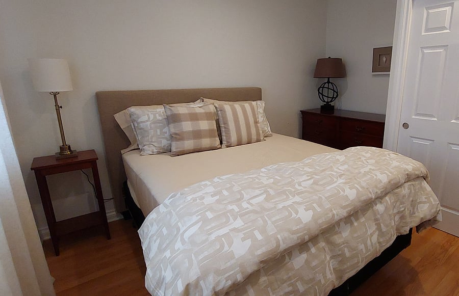 Bedroom #2 with it's new Queen Sized mattress