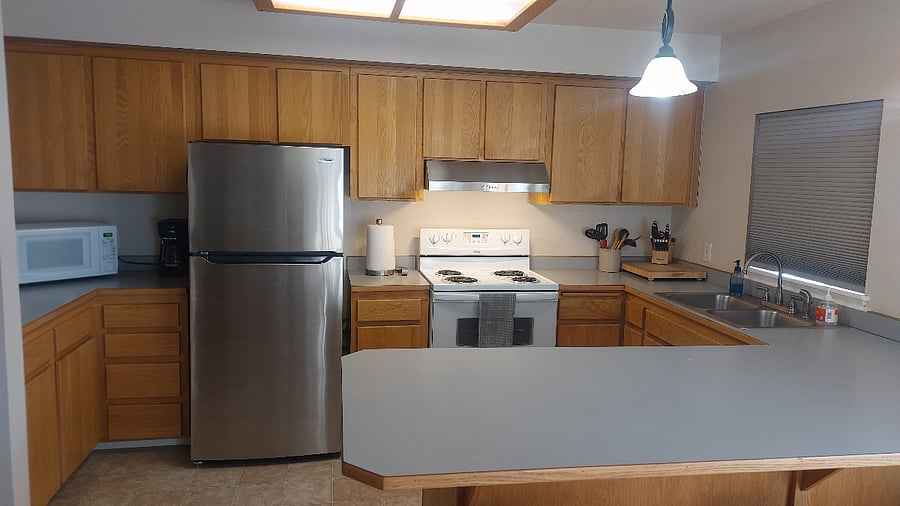Newly added refrigerator and stovetop fan & light