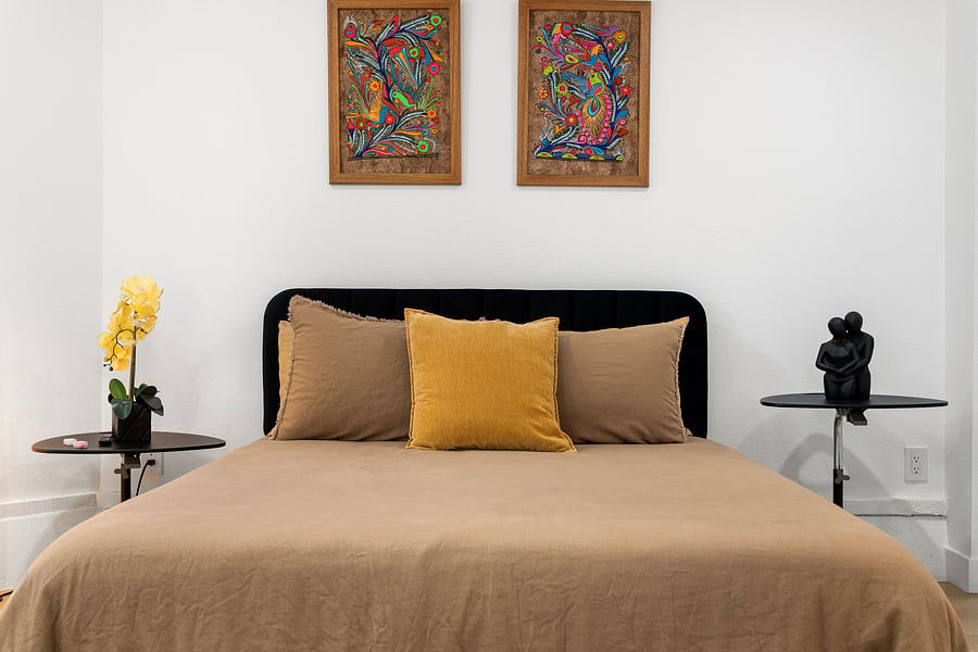 Bedroom with Memory Foam Mattress 