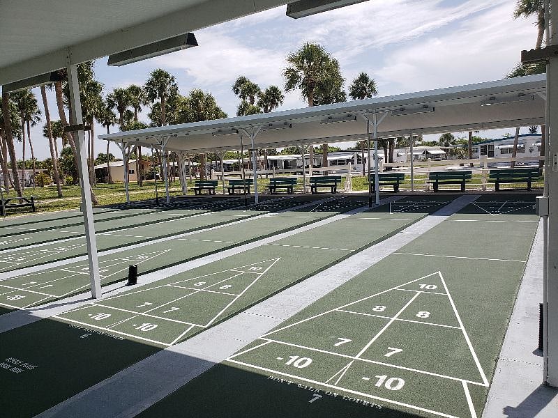 Shuffleboard, fun as a casual or a competitive tournament player or a spectator.