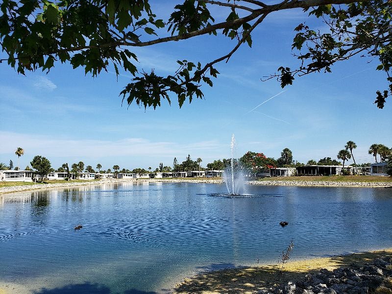 1 of 5 lakes inside the community park.