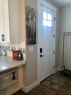 Inside your entry area