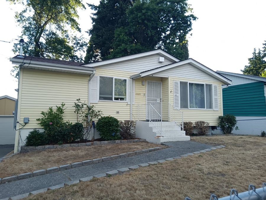 Front yard fully fenced