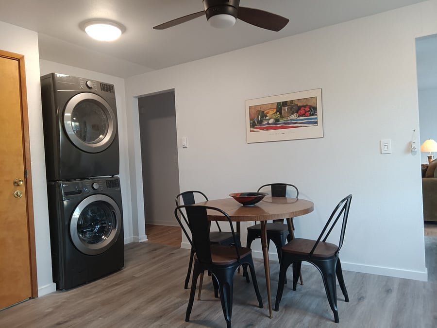 New full size washer and dryer