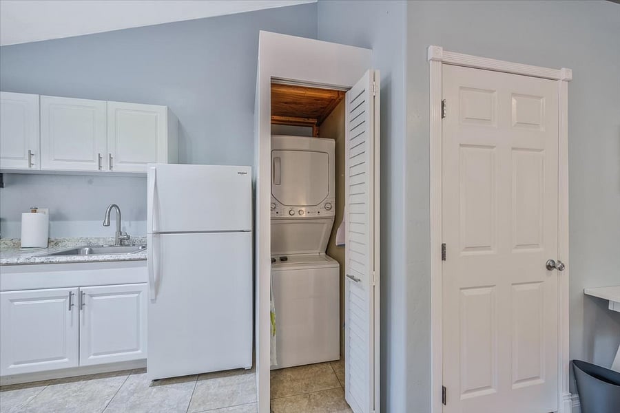 Stackable Washer and Dryer in Unit