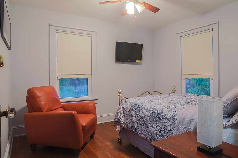 Bedroom # 1 with Closet and smart TV.