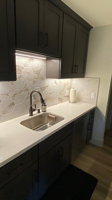 Enjoy this brand new kichen with quartz countertops, plenty of cabinet space and lots of dishes for your enjoyment.