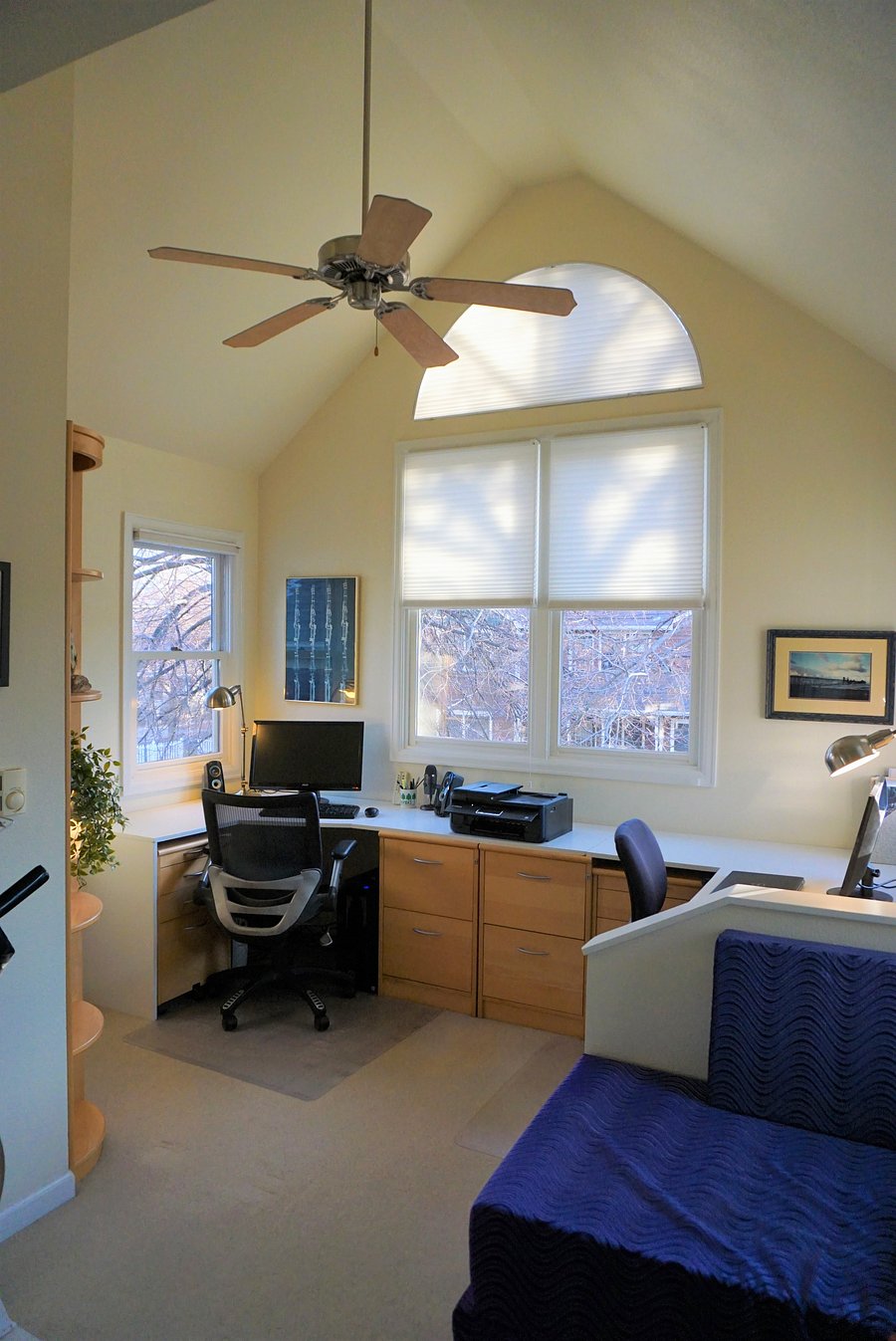 Two desk office  (see other photos for work table in other half of the room)