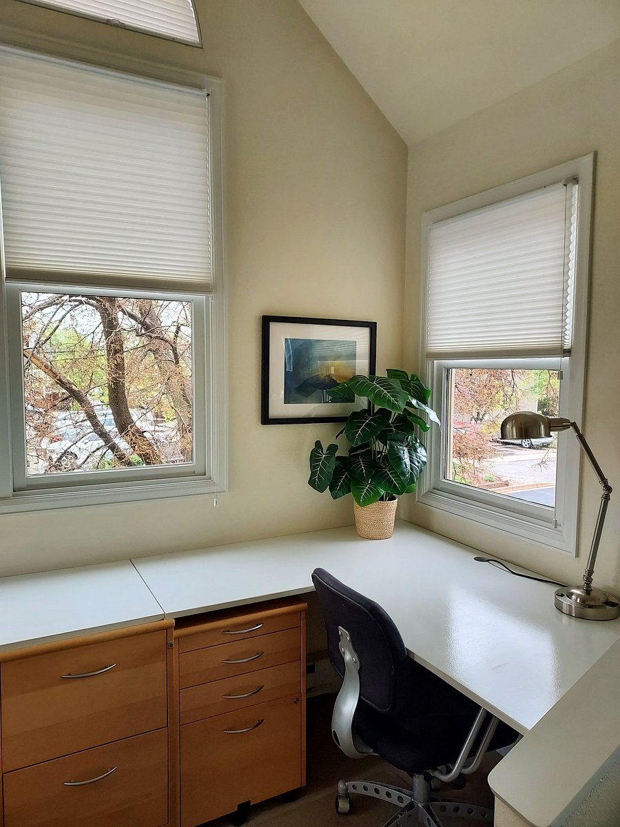 Desk on the right