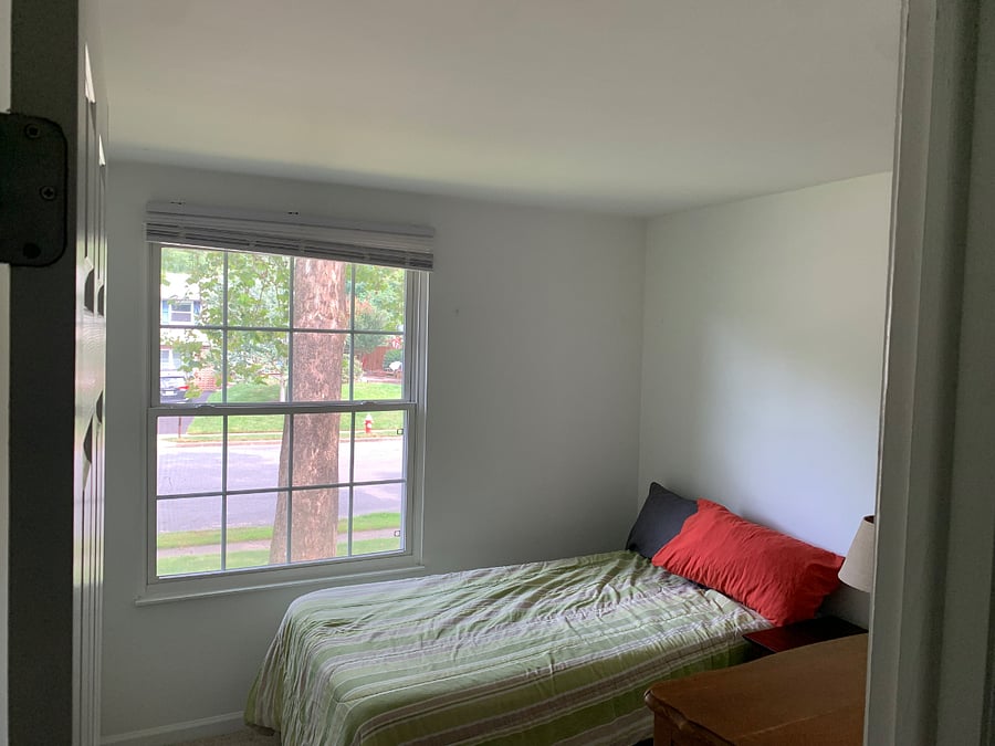 Room for rent with a twin bed, dresser, and small desk. Room rents for $850 and available March 15th,2026.