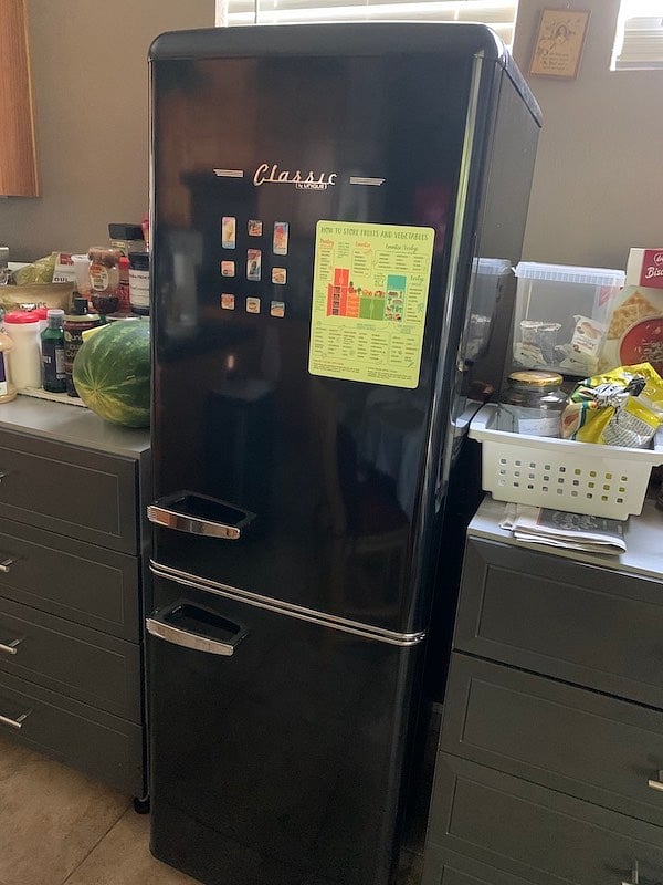 Full size refrigerator for private use of renter
