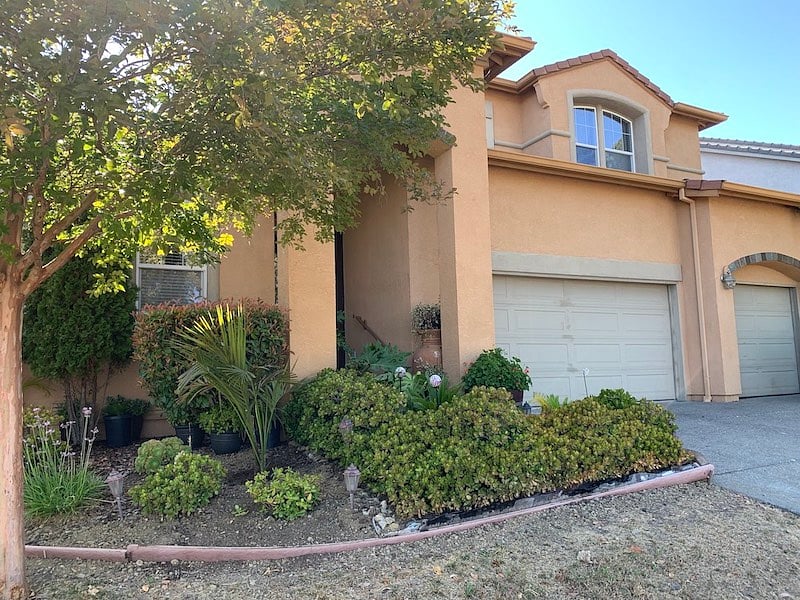 Front yard of home
