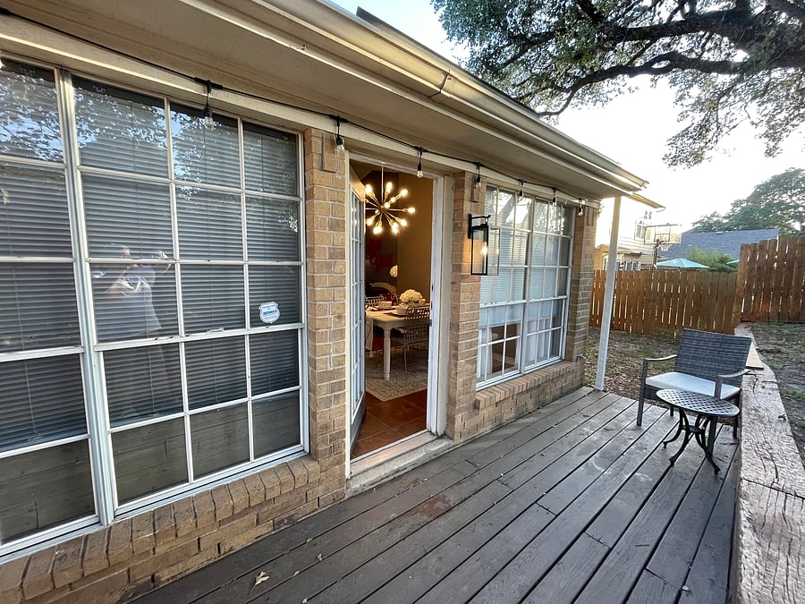 Back patio