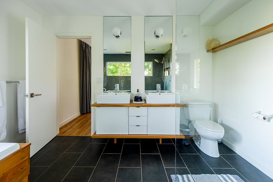 Primary suite double sink