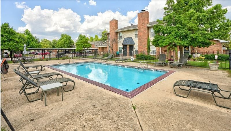 The pool is approximately 30ft from my front door