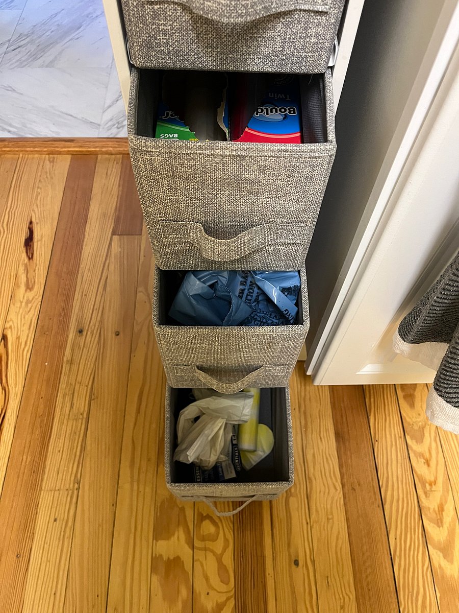 City garbage bags, kitchen garbage bags, sandwich bags, storage bags, measuring cups & spoons 