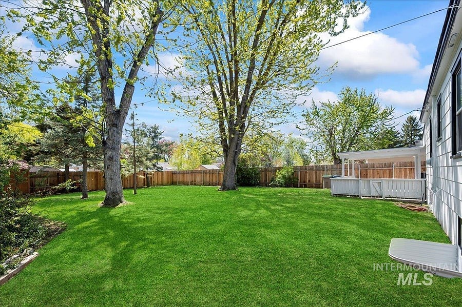 Fenced in Backyard
