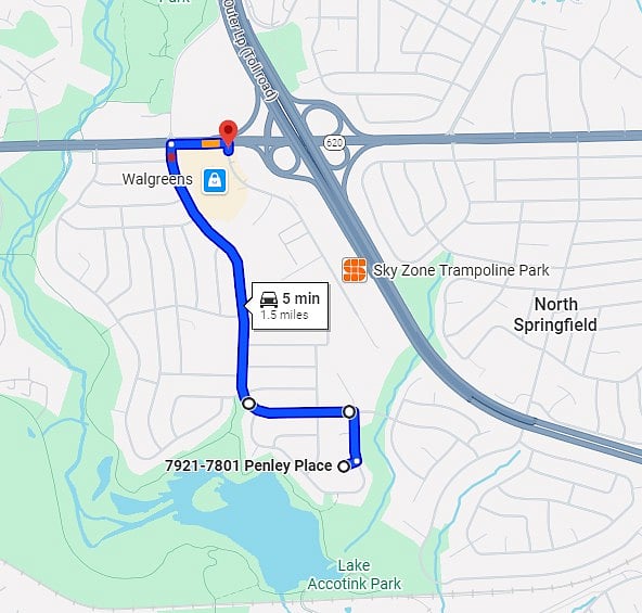 Location to Beltway!