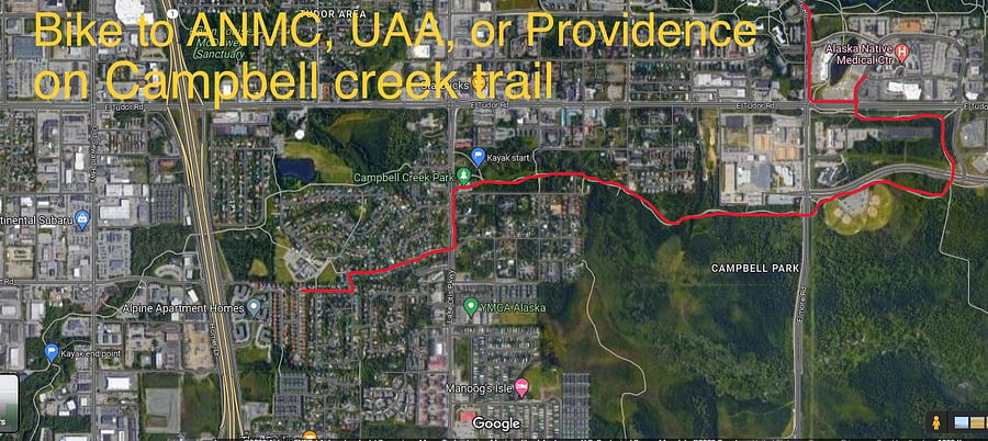 Several hospitals biking distance