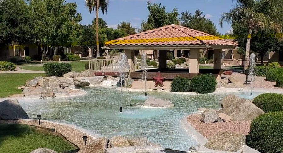 Serene water settings located throughout the community.