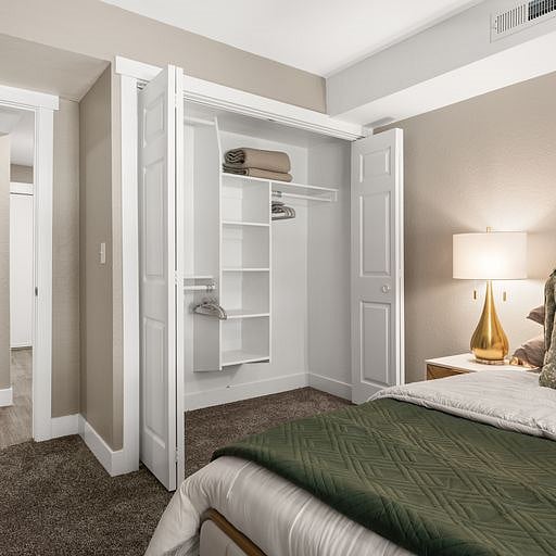 Bedroom 2 Large closet with custom organizer 