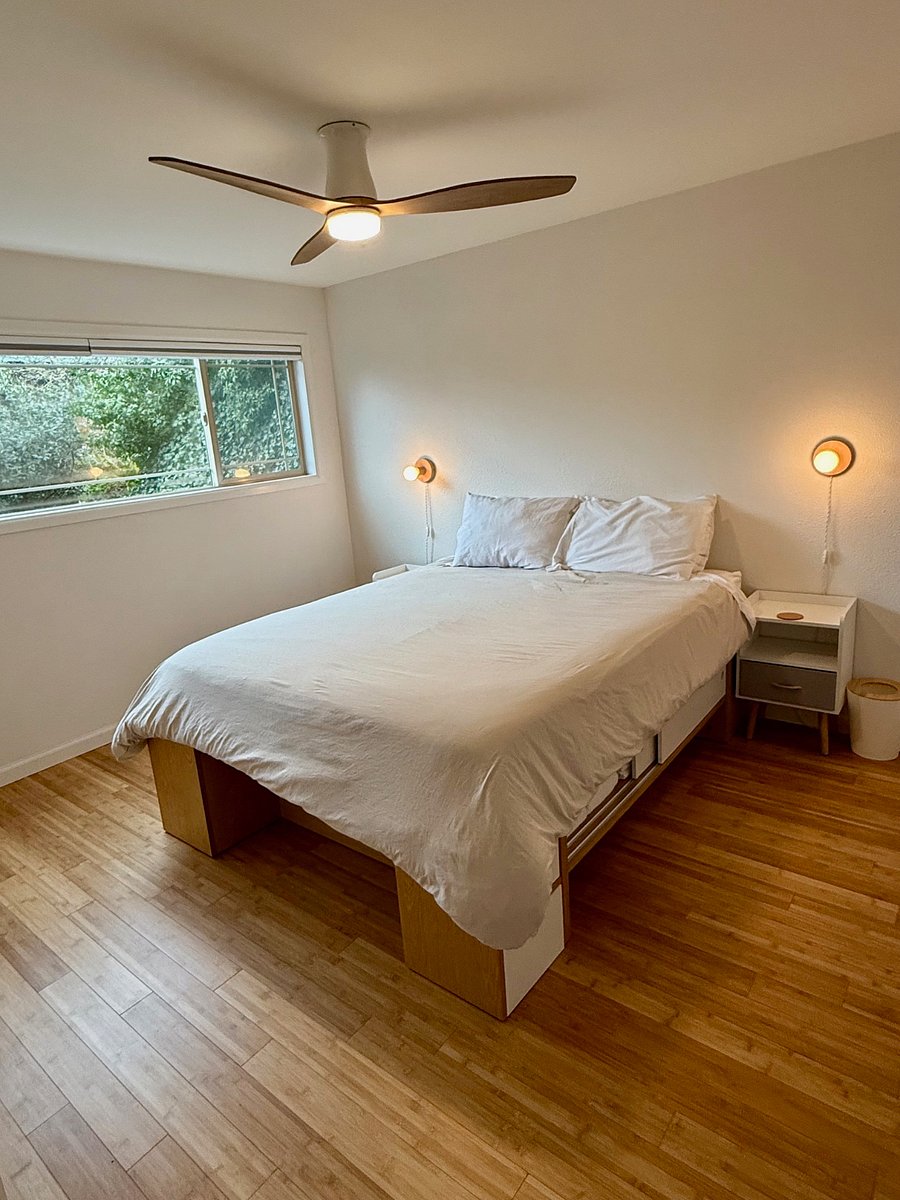Bedroom with Blackout shades