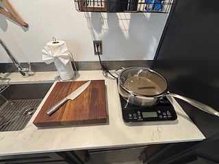Flexibility is key. If youre not using the countertop oven, it tucks away easilyopening up the counter for chopping, prepping or cooking something at the same time.
