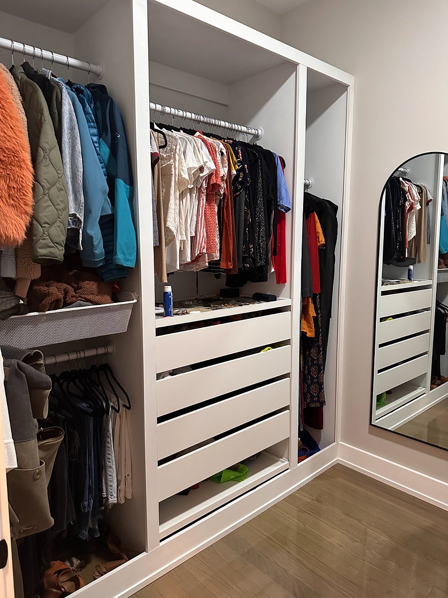 $1300 bedroom's walk in closet