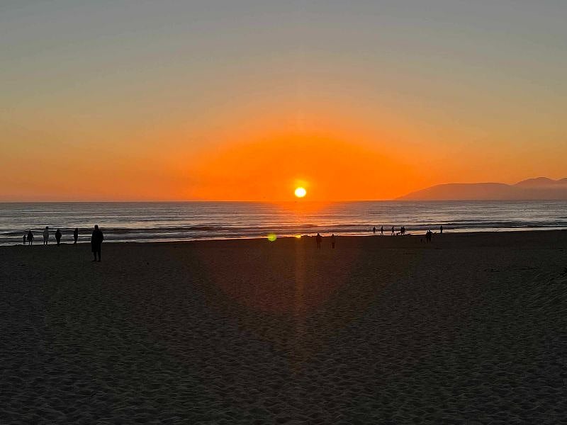 Always stunning sunsets at Grover Beach - lovely boardwalk that goes from here to Pismo Beach.