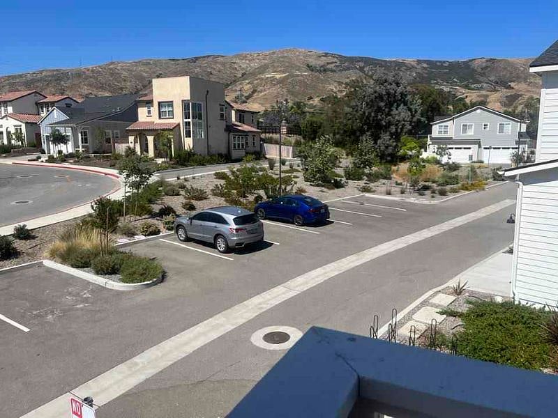 Plenty of parking right next to the property; it never fills up.