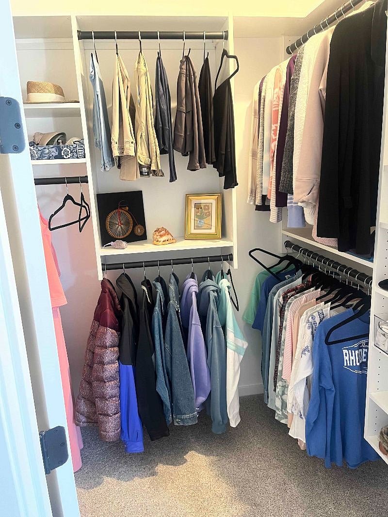 Large spacious closet - clothes will be removed.
