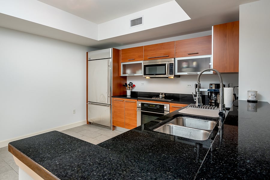 Fully stocked kitchen