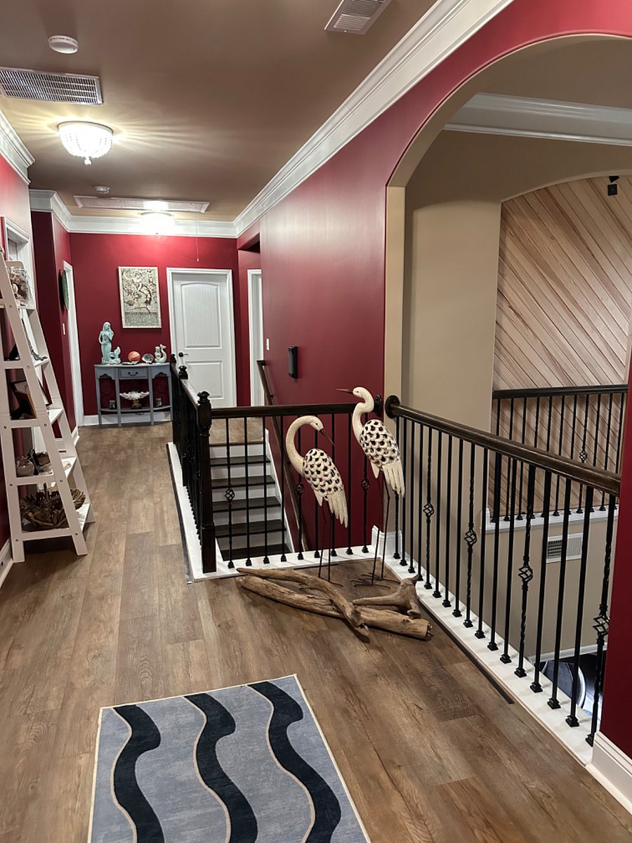 Hallway facing Queen Bedroom with Private bath