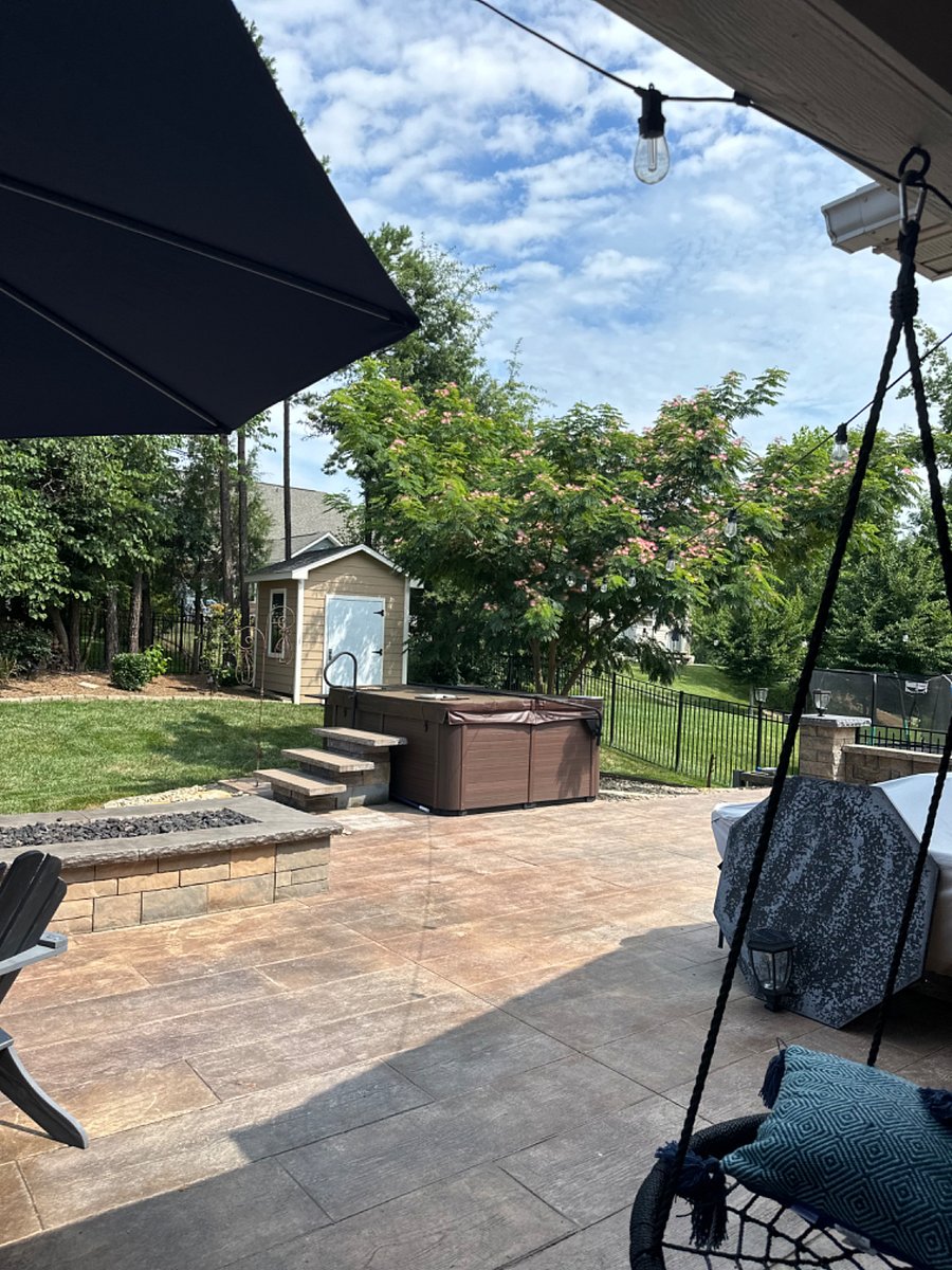 Private Hit Tub on back patio