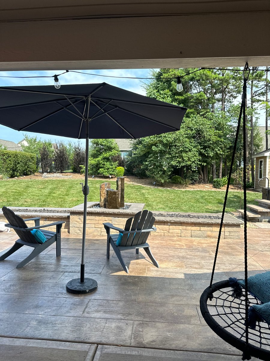 Seating on back patio