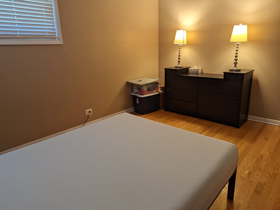Full-sized bed in 2nd bedroom (Bedding is included but not shown)