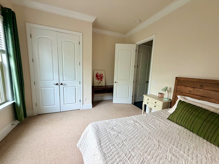 Large closet with double doors