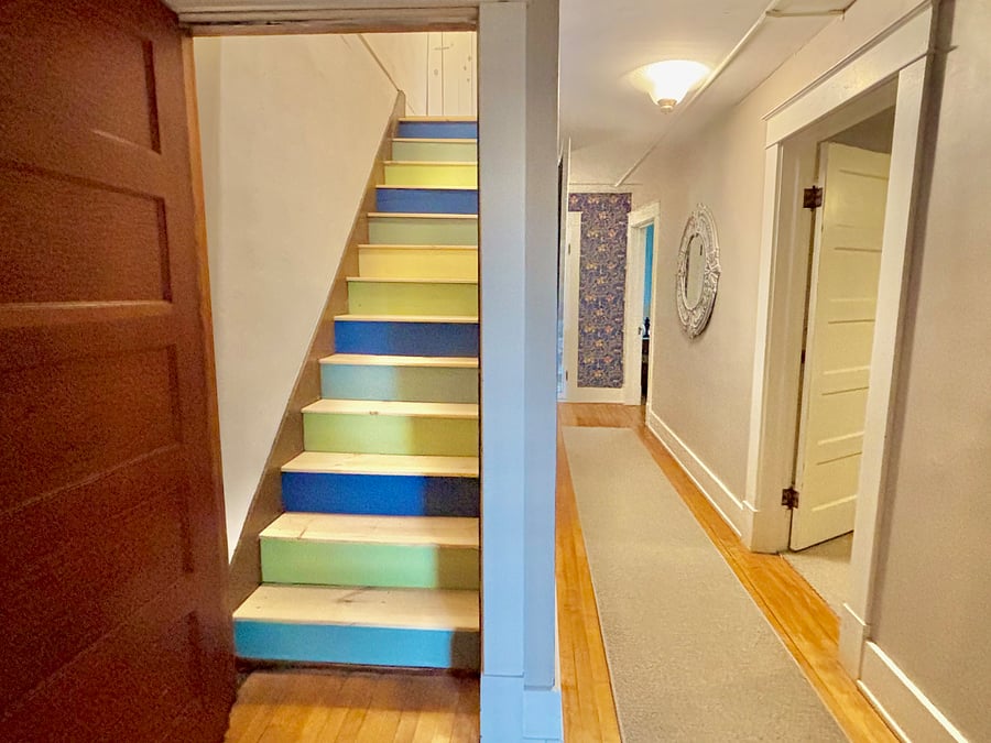 Stairway to the attic game room