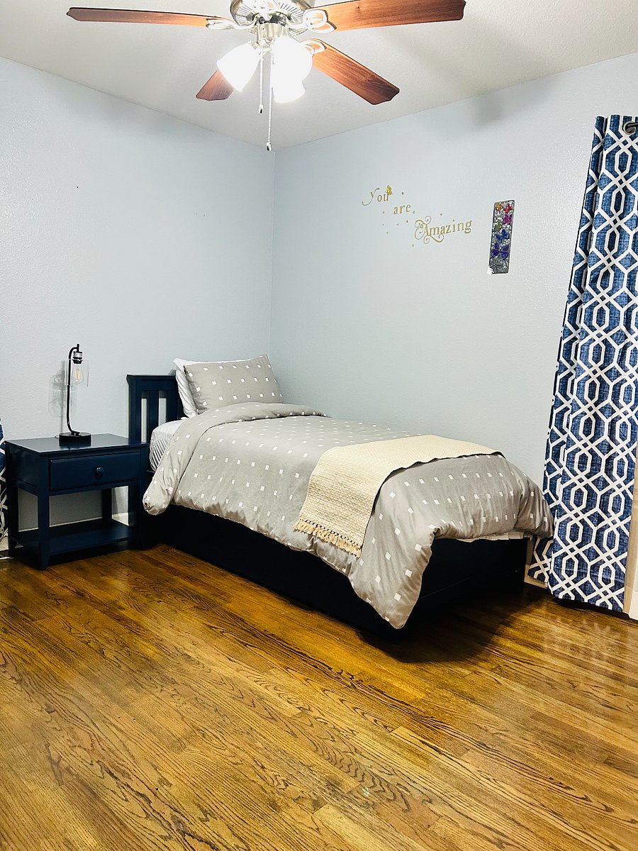 " Family-Friendly Comfort! This cozy bedroom features a convenient pull-out bed for extra guests and a pack-and-play for your little oneperfect for restful nights and sweet dreams.