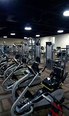 Rec center exercise equipment