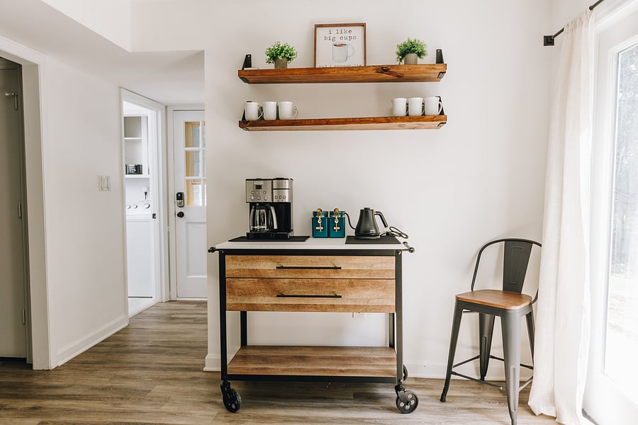 Brew your favor coffee or tea at our stocked coffee/tea bar